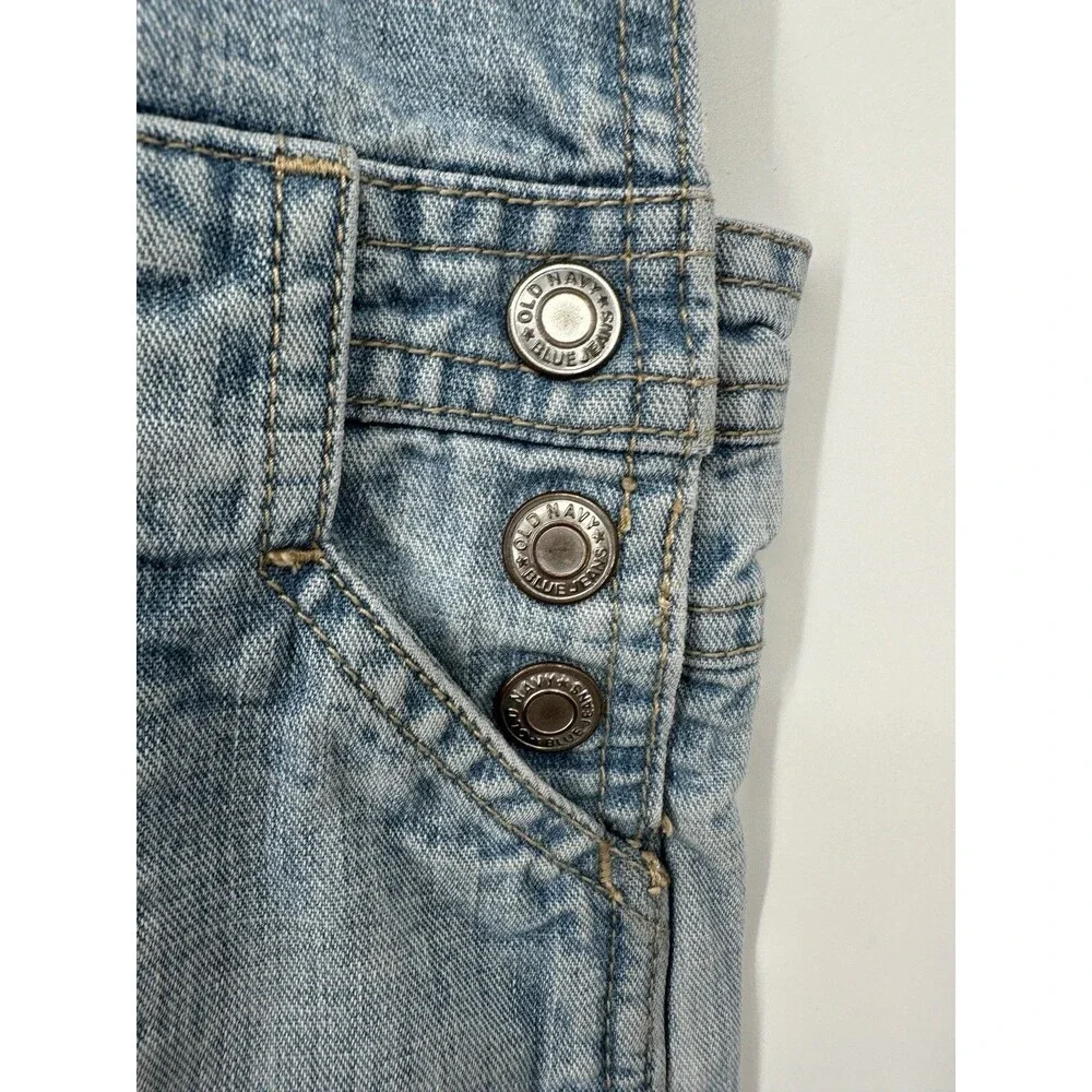 Vintage Old Navy Blue Jeans Straight Leg Carpenter  Overalls‎ Y2K 90's Unisex 6